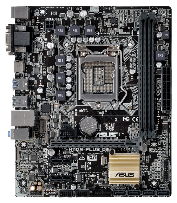 Motherboard specification ASUS H110M-PLUS D3