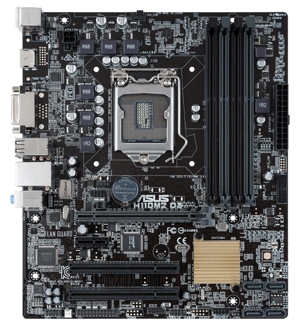 Motherboard specification ASUS H110M2 D3