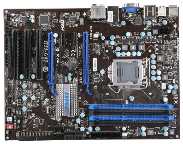 Motherboard specification MSI H55-G43