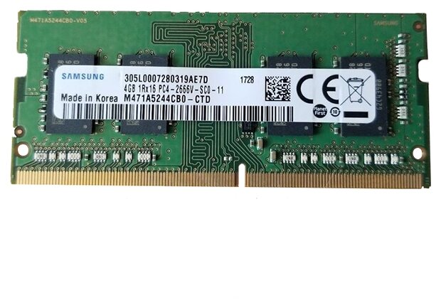 RAM specification Samsung M471A5244CB0-CTD