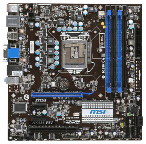 Motherboard specification MSI H55M-P31